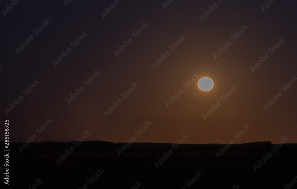 The Moon and the dawn in the Pampa biome 01 The Moon and the dawn in the Pampa biome 01