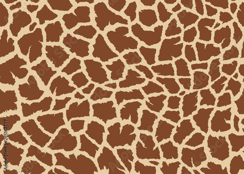 Giraffe skin seamless pattern design. Vector illustration background. For print, textile, web, home decor, fashion, surface, graphic design