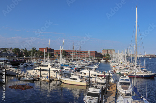 Sail Boats on the Charles River in Boston