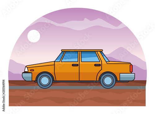 Vintage classic sedan car vehicle