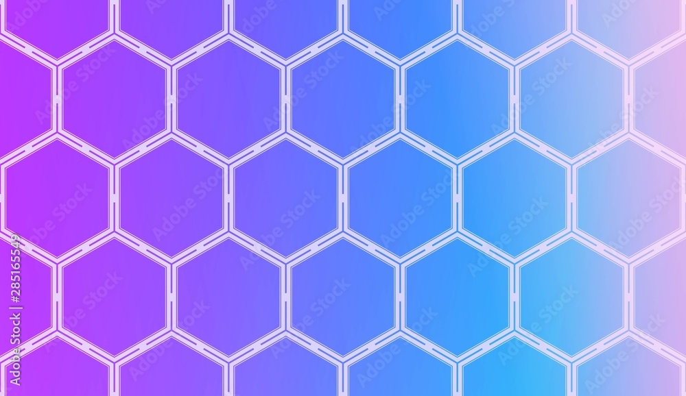 Obraz premium Modern Pattern With Curved Line. Geometric Elements. Blurred Gradient Background. Design For Screen, Presentation, Wallpaper. Holiday Object. Vector Illustration