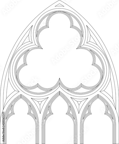 Gothic window, St. Elizabeth's Church, Marburg, Germany, 6.6