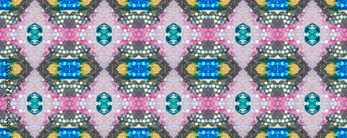 Ikat Seamless Pattern. photo