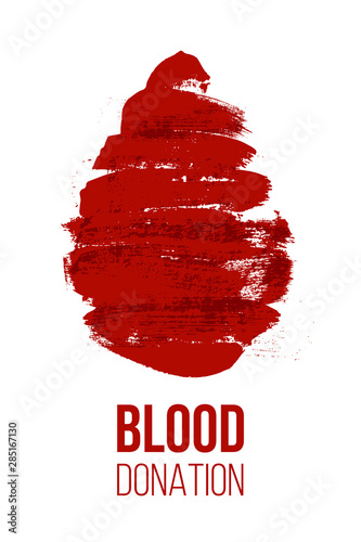 Blood donation word concept banner