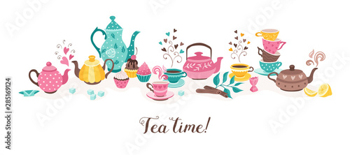tea time horizontal banner