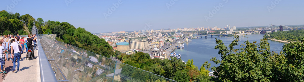 City landscape panoramic view of Kiev