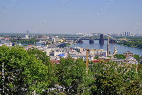 City landscape view of Kiev