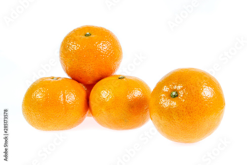 orange fruit isolated on white