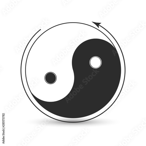 Ying yang symbol of harmony and balance