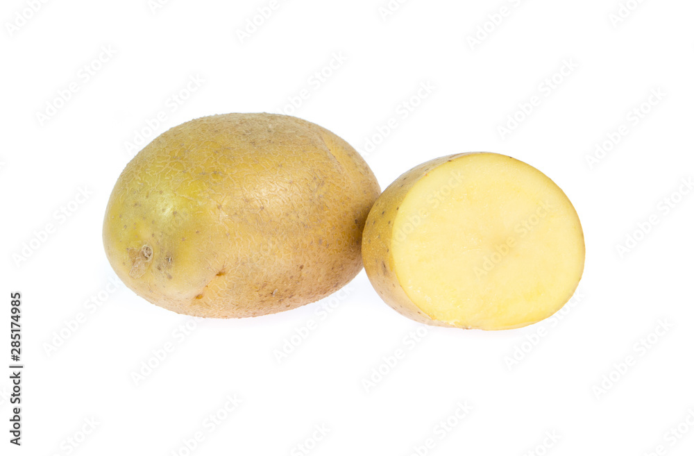 potato isolated on white