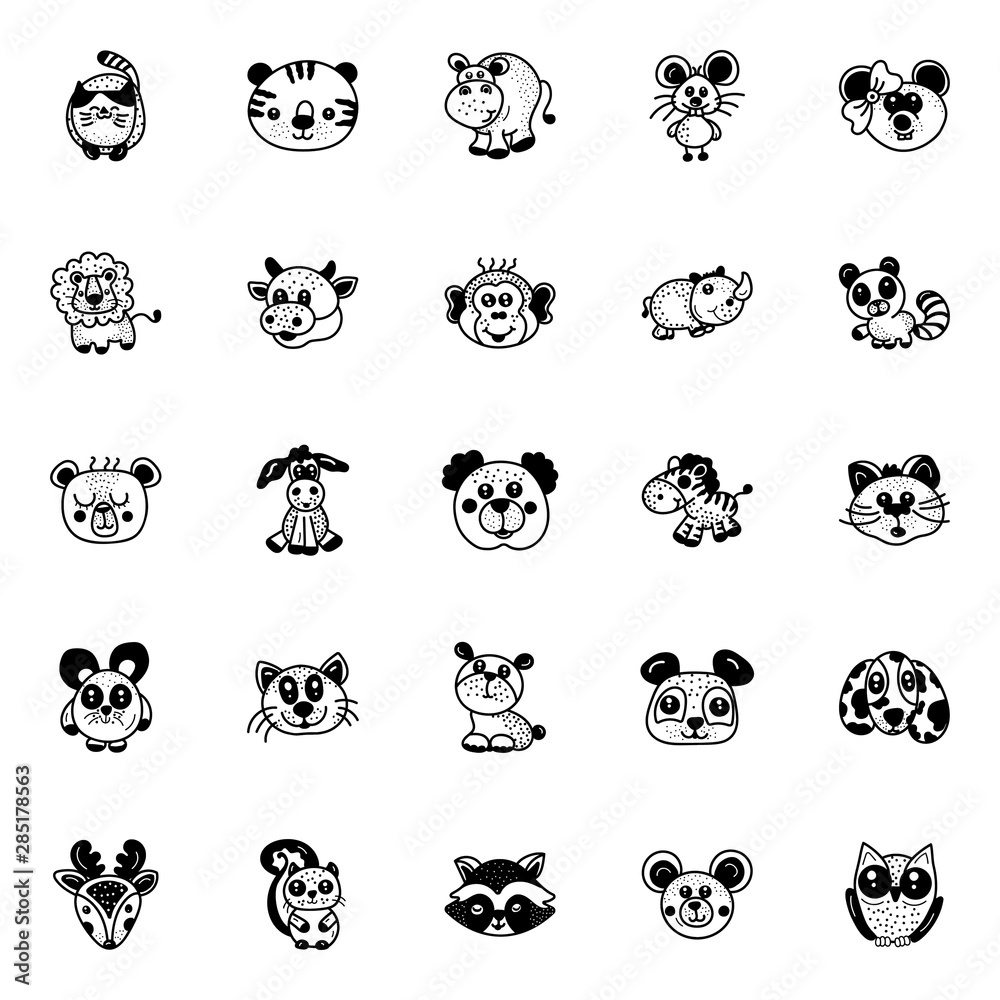 Animals Hand Drawn Vectors Animals Hand Drawn Vectors