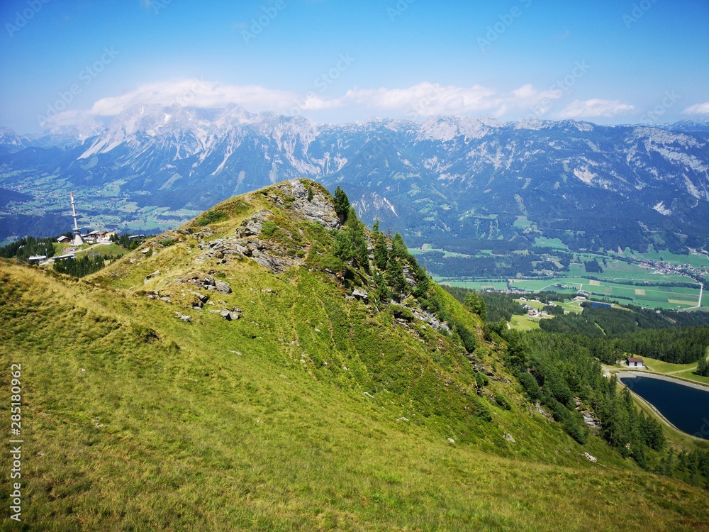 Fototapeta premium Hauser Kaibling, Steiermark Schladming Haus