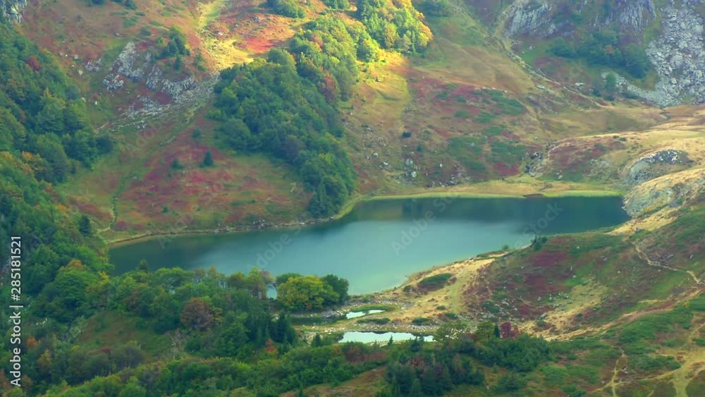 Mountain Lake. Pesica Lake in the national park Biogradska Gora, Montenegro
