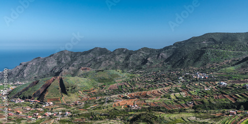 Agricultural terraces on the island of Tenerife