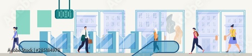 Rapid Transit Underground Station Entrance Vector