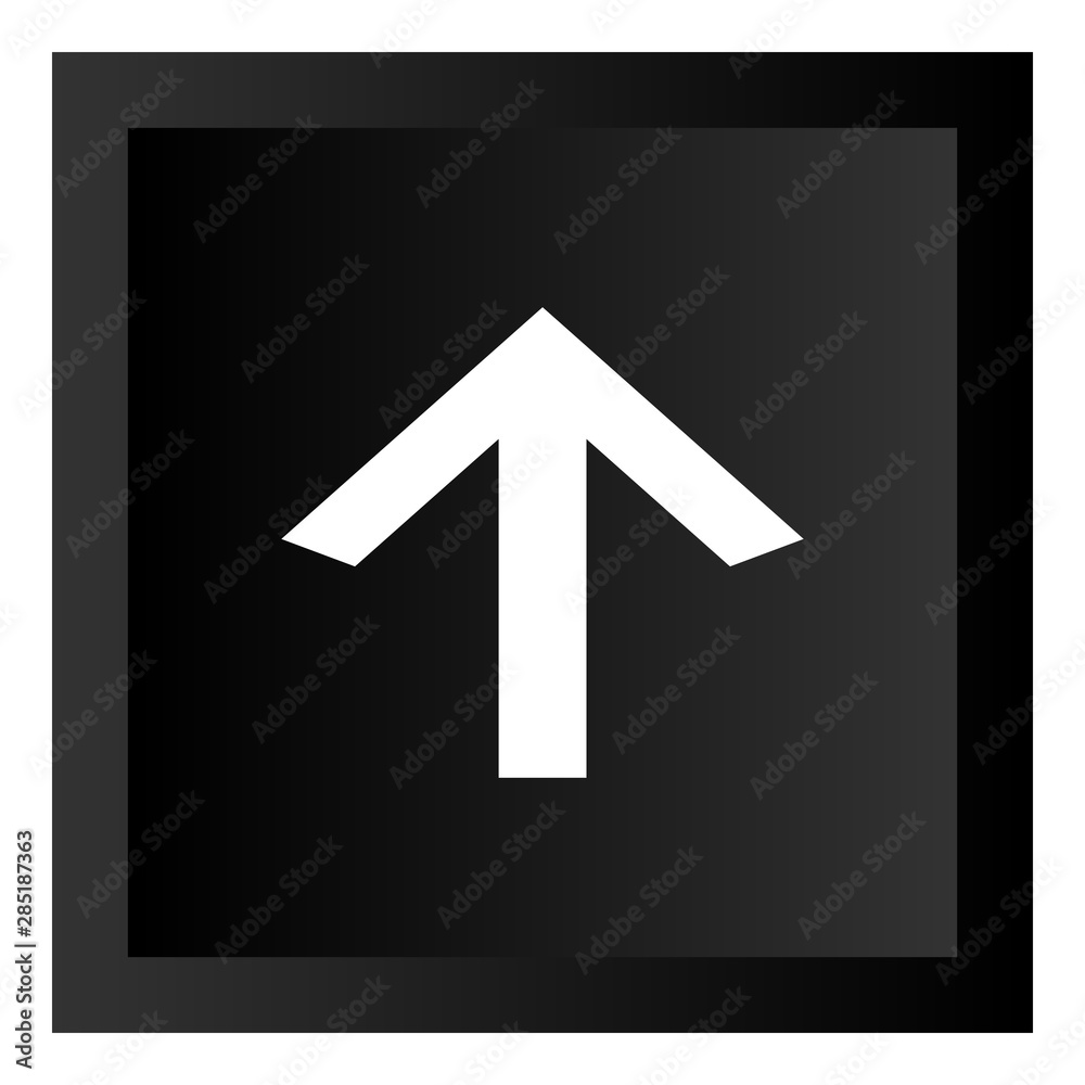Black Arrow Icon Button Illustration Isolated On White Background Black Arrow Icon Button Illustration Isolated On White Background