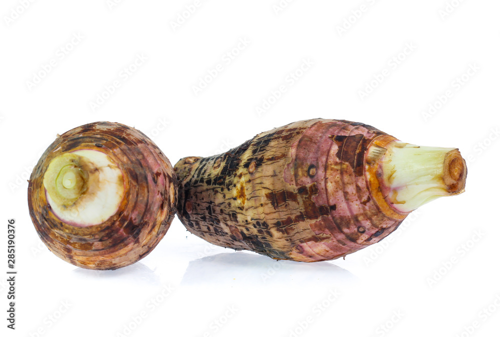 taro isolated on white background