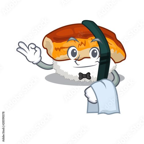 Waiter unagi sushi in the character lunchbox