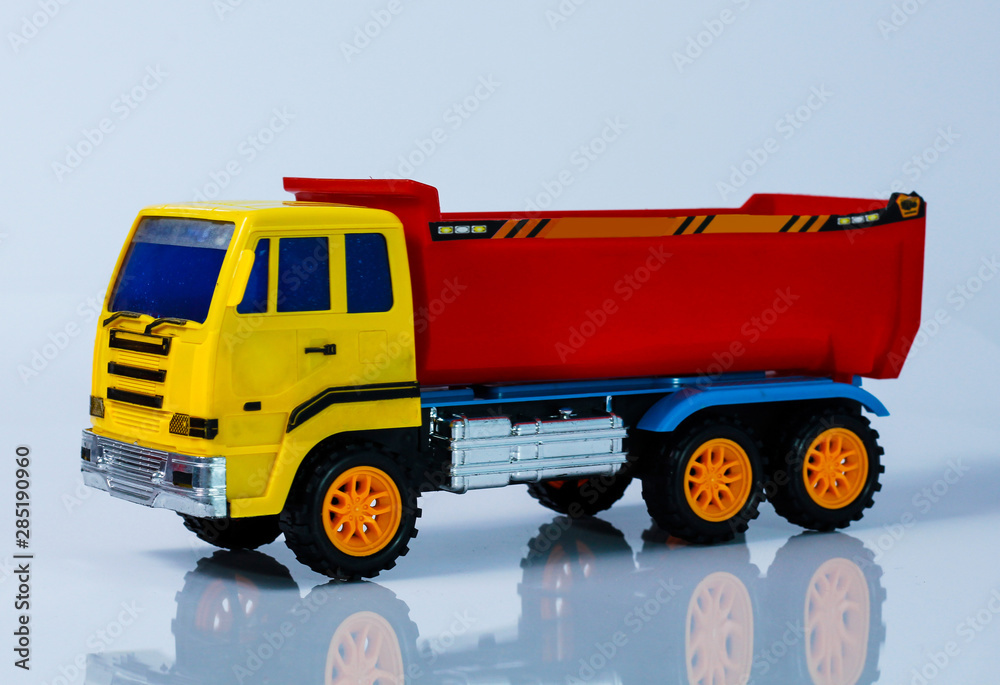 Color toy car. Isolated on white background Color toy car. Isolated on white background