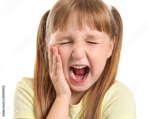 Little girl suffering from ...