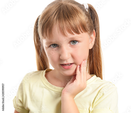 Little girl suffering from ...