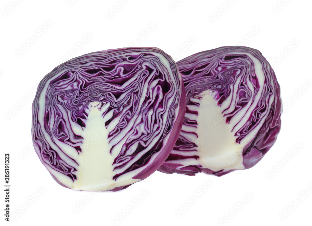 red cabbage isolated on white red cabbage isolated on white