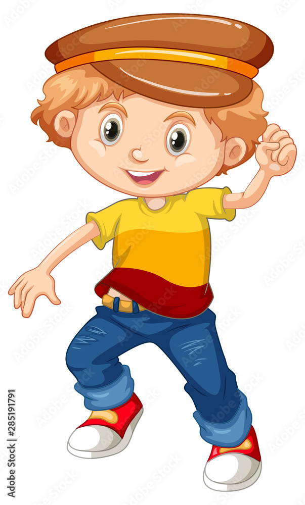 Cute happy smiling child isolated on white background