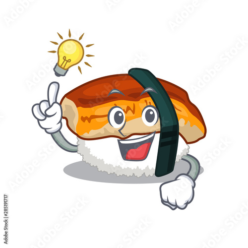 Have an idea sushi unagi in the cartoon shape
