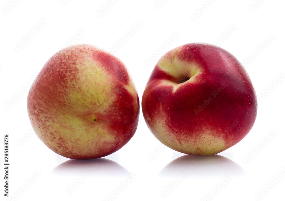 nectarines isolated on white background nectarines isolated on white background