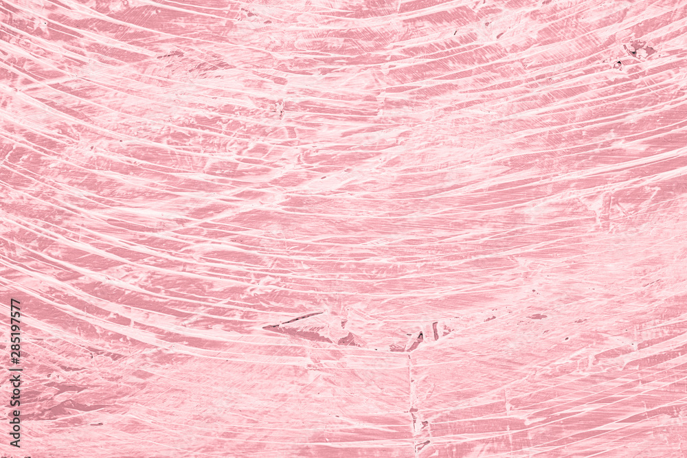 Messy pink painted wall