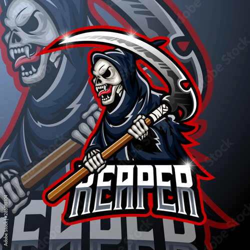 Skull ripper logo mascot design