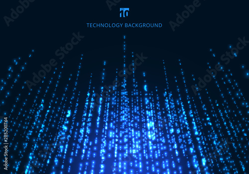 Abstract technology blue ma...