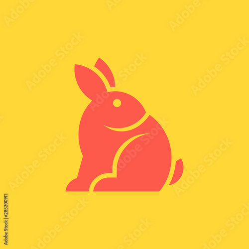 Rabbit logo. Icon design. Template elements