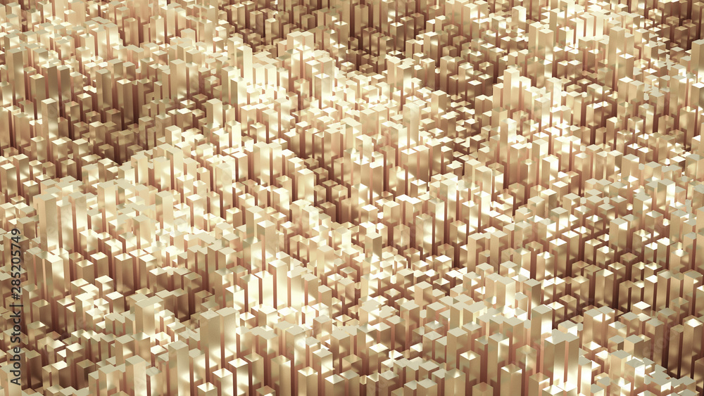 Fototapeta premium Abstract geometry background. 3d illustration, 3d rendering.