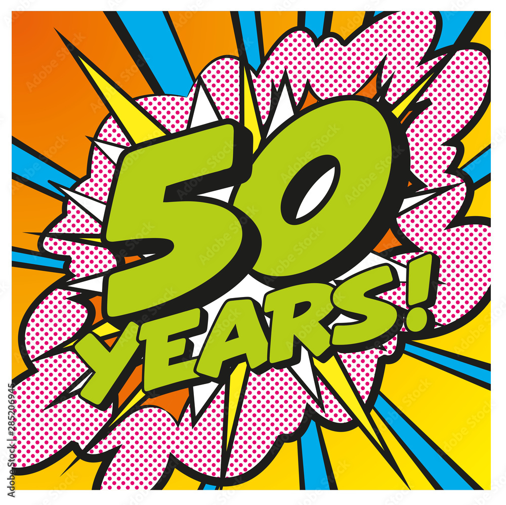 Carte Happy Birthday 50 years 