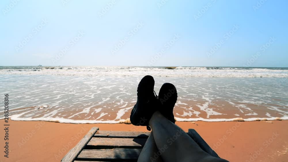 Summer coastal beach view in Zhanjiang, Guangdong Province, China Summer coastal beach view in Zhanjiang, Guangdong Province, China