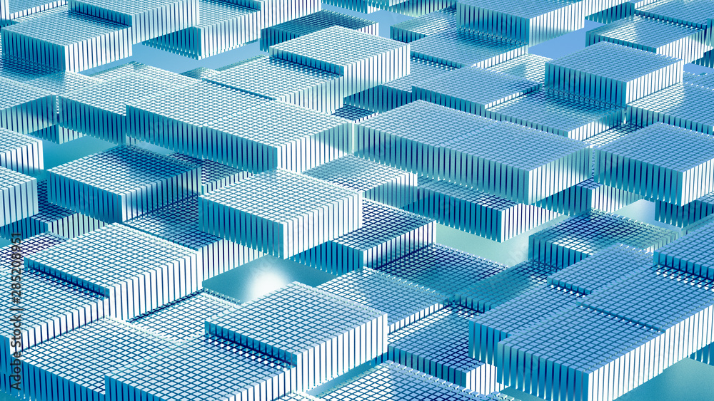 Obraz premium Abstract geometry background. 3d illustration, 3d rendering.