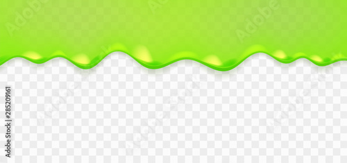 Realistic green sticky slime