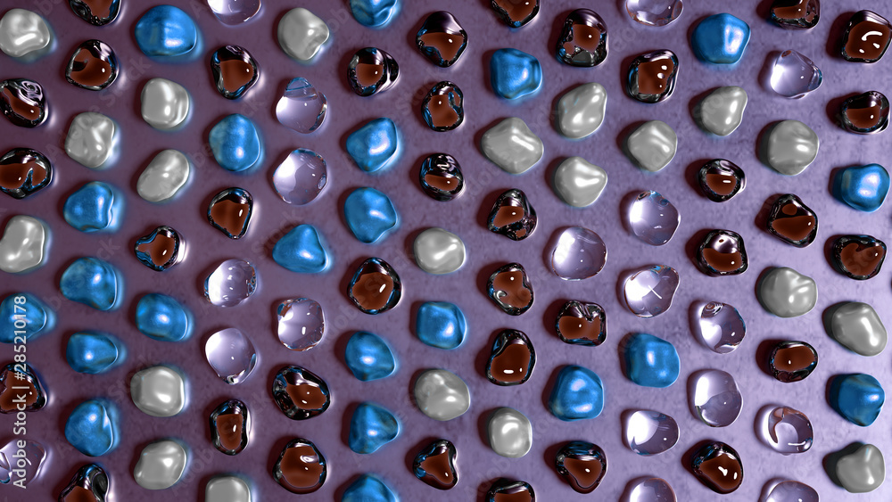 Abstract background with beautiful stones. 3d illustration, 3d rendering.