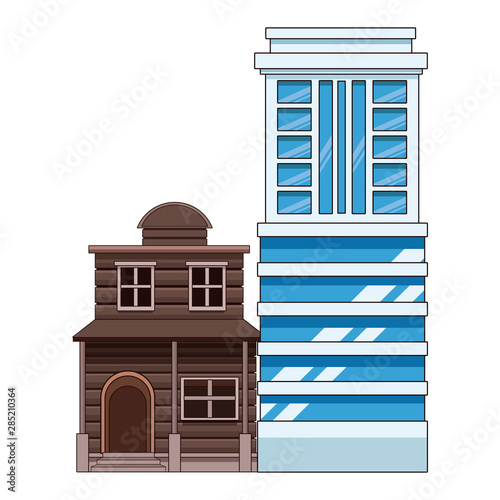 Urban buildings and city architecture