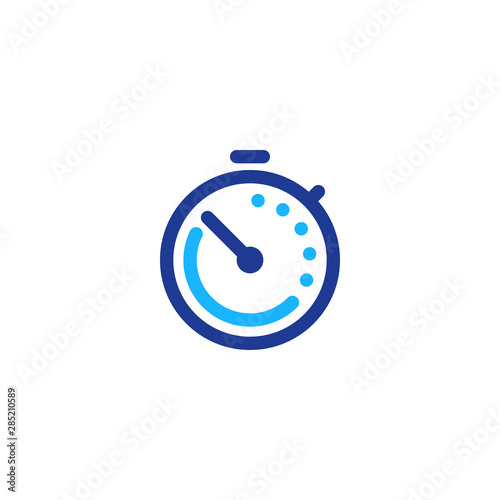 Time clock line icon set, fast delivery, quick service, working hours