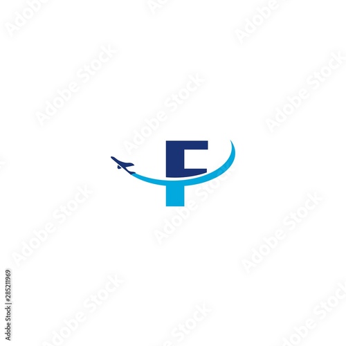 F Letter Arrow Plane Logo Inspirations