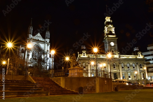 Night view of Dunedin, New Zealand