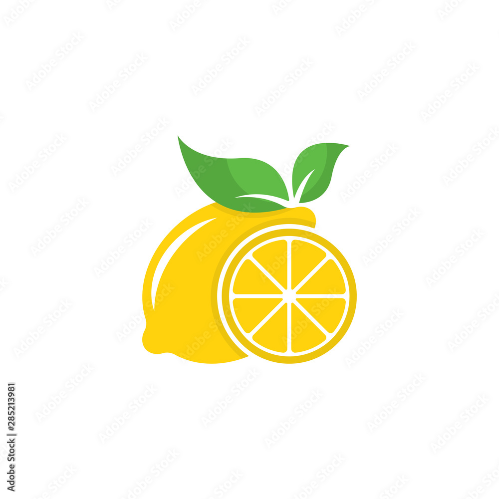 Set of lemon fruit logo vector template icon illustration design Set of lemon fruit logo vector template icon illustration design