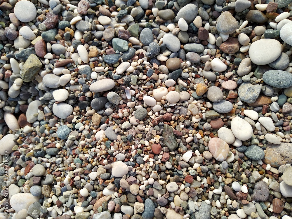 very beautiful stones on the coast of the Mediterranean Sea