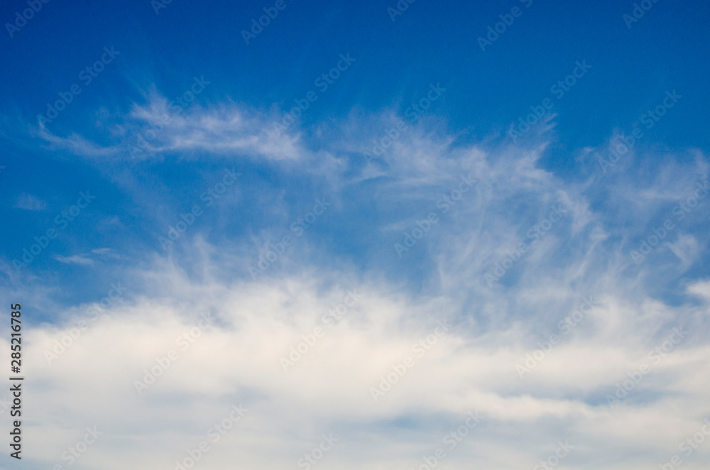 Beautiful white clouds on blue sky on a sunny day Beautiful white clouds on blue sky on a sunny day