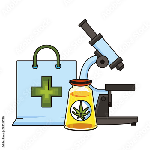 cannabis martihuana sativa hemp cartoon