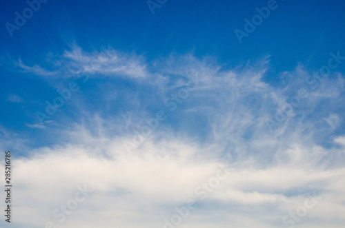 Beautiful white clouds on blue sky on a sunny day