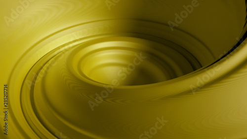 Beautiful yellow paint splash. 3d illustration, 3d rendering.