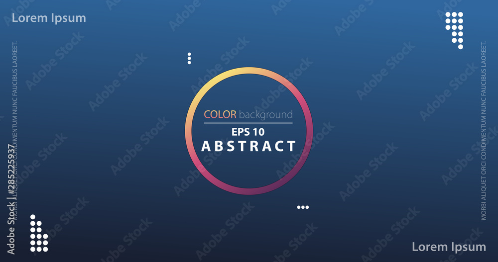 Obraz premium Vector abstract background texture Sale banner template design, bright poster. Big sale special offer. banner blue gradient background, white, yellow, pink and orange circle and shapes.